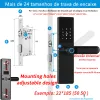 CONTRÔLE TUYA WIFI BIOMETRIC-RIGER EMPRINT GANDE LOCK SMART DOOR LOCK TUYAA APP RELOCK DÉLOCKE SNOYAL ENTRÉE ELECTRONIQUE DIGIQUE LORC