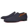 Lässige Schuhe schoooegle luxury modische formale Männer handgefertigt blau hochwertige Drucktücher Flats Männliche Partykleid Oxford Man