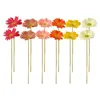 Fleurs décoratives 12pcs artificiels gerbera Noël décor bricolage objets décorations de fleurs multicolores réutilisables pour la maison