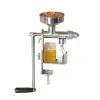 Presseurs Ménage Petite machine à pressage d'huile d'arachide à la main Tool manuel en acier inoxydable