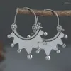 Boucles d'oreilles cerceaux éblouissants femmes luxe petite couronne drop boho couleurs de bijoux de fête de fête