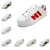 Designerschuhe Zehenschale Freizeitschuhe Männer Frauen Sneaker Modetrendstreifen Flat Shell-Toe-Schuhe Sport-Laufschuhe 36-45