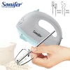 Mixers Hand Mixer Electric Blender Kitchen Appliances Deg Mixer Egg Beater Portable For the Meat Bakery Cake Sweets Mixer Sonifer