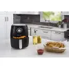 Fryers Gourmia 5Qt Air Fryer with Nonstick Dishwasher Safe Basket, Black