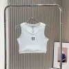 Luowee مصمم فاخر للسيدات للسيدات Tees Te-Shirt علامات تجارية صيفية أزياء Sexy Navel Camis مطرزة على طباعة القطن مضلع قمصان أعلى القمصان