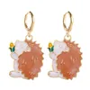 Boucles d'oreilles en peluche