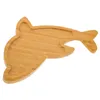 Plates Bamboo Dolphin Snack Tray House Decorations for Home Serving Modellering Multicooker Accenten