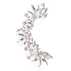 Brincos de backs 2024 Moda Crystal Ear Clip for Women 1 PCS Rhinestone Manguar