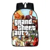 Bags Cartoon Grand Theft Auto GTA5 3D Backpack School Tasche Book Tasche Zipper Messenger Kinder Jungen Mädchen Schülern Schulgeschenk