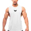 Tanques de musculação masculino esportivo de camisa sem mangas músculos caras coletes gole de fitness gabarão camisetas sólidas ginástica de algodão 240412
