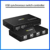 مفتاح التبديل USB Switch Game Control 4 PCS تبديل اللعبة KM USB توصيل وحدة تحكم Switch Switch وتشغيل 4 PORTS USB HUB USB HUB