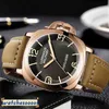 Lyxigt armbandsurvattentäta klockor Designer Watch Men's Automatic Mechanical Leather Strap Waterproof Luminous Dial Watch for Men Weng