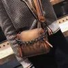 Shoulder Bags Small Bag 2024 Retro Broadband Bucket Messenger Mini Female Frosted Portable Chain