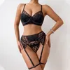 Bras stelt chique lingerie vrouwelijk seks goed uitziende pak naadloze bh-ondergoedset romantische mesh kant sensuele gewoonten dames porno porno