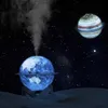 Humidificadores Nuevo planeta creativo Humidificador Alto volumen de niebla Noche de inicio Light Mister Júpiter Humidificador Exquisito Regalo Y240422