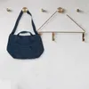 Väska 2st handväska: 1st denim slouch marinblå liten transparent tote mesh trasa