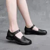 Casual Shoes RUSHIMAN Handmade Woman Genuine Leather Flat Fashion Loafers Female Women Flats Plus Size 35-43