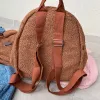 Bags Personalized Embroidered Toddler Backpack Bag Lightweight Plush Bear Bag Kids Custom Name Backpack Gift for Boys Girls Ladies