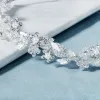 Sieraden luxe handgemaakte kristallen bloemhoofdbanden voor vrouwen haaraccessoires Rhinestone kroon parel tiaras bruiloft haar sieraden kopstuk