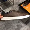 Luis Vuittons Viton Luxembourg Sneakers Men LVSEカジュアルデザイナーシューズEclipse Canvas Rubber Sole Brown Gray Leather Italt Shoe Skateboard Tra