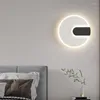 Wall Lamp Modern LED Round Square For Living Room Tv Background Stair Bedroom Bedside Indoor Sconce Lighting Fixture Luster