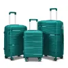 Uppsättningar 3st bagageuppsättning (20/24/28 tum) Hardside Bagage med spinnhjul för reseboningsbagage