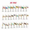 Accessoires Zwicke 30pcs Spinner Fishing Lere Kit Metal Sequin Spoon Bait Bait Fishing Wobblers Set Fishing Tackle Isca Atificial Lure Pesca