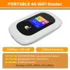 ルーターCioswi Mini 4G WiFiルーターSIMカードポータブルLTEモバイルロック解除ドングル150MbpsホットスポットLCDディスプレイホームアウトドア用バッテリー付き