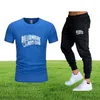 Zestawy mężczyzn Designer Tracksuit Summer Tshirt Pants Zestaw Casual Brand Fitness Spodnie do jogger