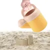 Creative Digging Sand Wheat Straw Sandcastle Ice Cream Cake Model Toys Set Beach Game Bucket Waterkettle Shovel 240411