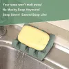 Gerechten Siliconen Soap Holder Soap Afvoerschaal Badkamer Tilt Aftap Soap Doos draagbare sponsbak Creatieve keuken Spons Rek