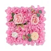 Decorative Flowers Artificial Flower Wall Panel 3D Floral Background Rose Party Wedding Bridal Shower Outdoor Decoration Baby Showe