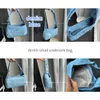 Blue Denim dames Small Clutch Purse Sacs à main Fi Design Women's Rivet Sacs Sacs Simple Cool Girls Femme Underar Sac K203 #