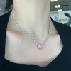 Ожерелья роскошные красочные сердца в форме родийного камня Женские мод