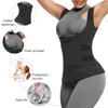 Soporte de cintura Trainer chaleco Corsé adelgazante para pérdida de peso Sauna Sauna Traje de faja Forma Mujeres Negro