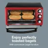 Fryers Toaster Oven, rosso con accenti grigi