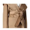 Brand Coat Women Coat Designer Coat Max Mara Khaki Casaco feminino