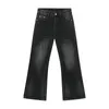 Frauen Jeans Firma Firmranch Four Seasons Micro Flared für Männer Frauen Amerikanische Vintage Wäsche alte schlanke Bootcut -Denimhose