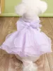 Vestido para cães Casamento Tulle Salia Camada Teddy Puppy Costume XS S M L XL 240422