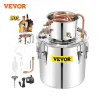 Máquinas vevor 50l lua luar ainda destilador de álcool com bomba de água Stainless Copper Diy Home Brew Etanol Wine Oil Essential Brewing Kit