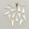 Halsketten Neuankömmling!17x7mm 100pcs Messing -Anhänger Dreieck Charme für handgefertigte Halskette/Ohrring -DIY -Teile, Schmuckfundkomponenten