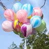 Feestdecoratie 100 stcs 10/12inch bruiloft agaat marmeren ballonnen kleurrijke latex voor baby shower verjaardag decor benodigdheden kinderen speelgoed