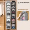 Väskor Multi Layer Hanging Bag Drawer Box Storage Universal Garderobduk Tyg Underkläder Organiser Hanger Bag Hushåll leveranser Skoställ