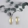 Wall Lamps 2PCS Rose Golden Flower Holder Nordic Stainless Steel Vase Rack Flowerpot Home Decoration Living Room