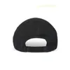 قبعات مصممة الهيب هوب قبعة البيسبول الفاخرة قبعة مُغسل جولة رنين أزياء بيسبول قبعة أسود