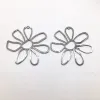 Charme Nouvelle arrivée!55 mm 50pcs Connecteurs de fleurs en alliage en zinc pour boucles d'oreilles accessoires / pièces d'oreille Pièces / Résultats de bijoux Composants bricolage