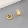 Grace Jun Top Quality 18K Gold Color Mosquito Coil Clip sur boucles d'oreilles Couet Cuff Cuff Ear 240410