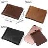 Wallets Minimalist Men's Wallet Short Retro Men Money Clips Head Layer Cowhide ID Card Holder Bag Genuine Leather Wallet Coin Purse