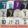 Long sleeve 06 07 08 09 10 Ronaldo Raul retro soccer jerseys vintage 11 12 13 14 15 R.CARLOS Guti BALE KAKA 16 17 18 SERGIO ROBBEN RAMOS Real Madrids classic football shirts