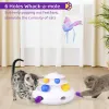 Controlla i giocattoli di gatto interattivo automatico Atuban 3in1 ricaricabili, fluttuanti farfalla, muovendo una piuma agguante, giocattolo gatto intelligente per interno